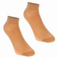 Sale Miso Ankle High 2 Pack Ladies Nude Дамски чорапи