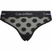 Calvin Klein Modern Cotton Brief Black Dot Дамско бельо
