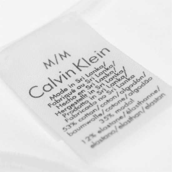Calvin Klein Modern Cotton Logo Bralette White - Дамско бельо