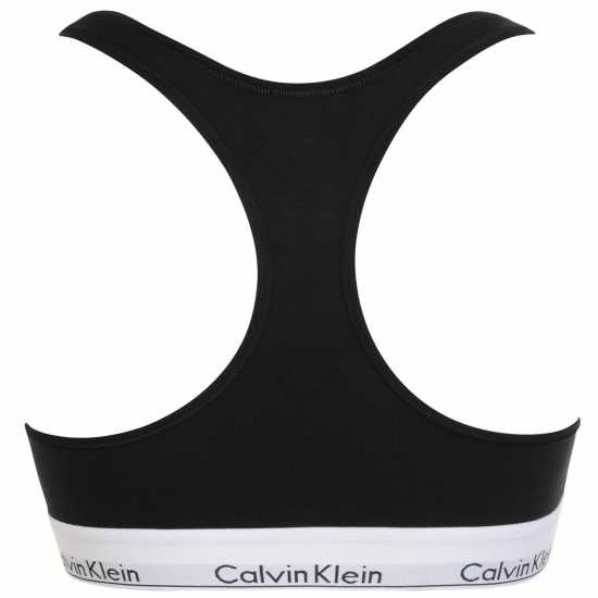 Calvin Klein Modern Cotton Logo Bralette ЧЕРЕН Дамско бельо