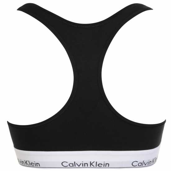 Calvin Klein Modern Cotton Logo Bralette ЧЕРЕН Дамско бельо