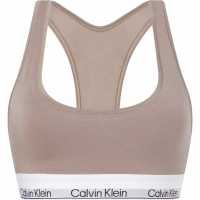 Calvin Klein Modern Cotton Logo Bralette Богата кафява Дамско бельо