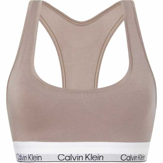 Calvin Klein Modern Cotton Logo Bralette Rich Taupe Дамско бельо