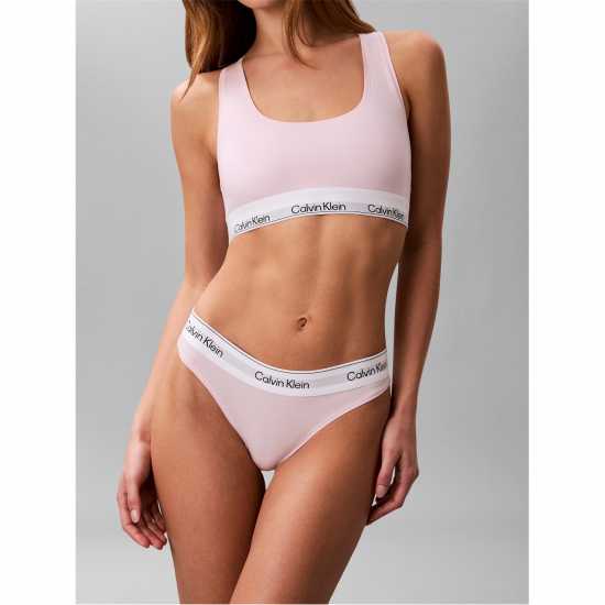 Calvin Klein Modern Cotton Logo Bralette Cradle Pink 
