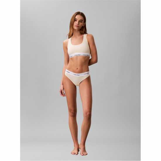 Calvin Klein Modern Cotton Logo Bralette Pear Sorbet 