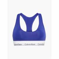 Calvin Klein Modern Cotton Logo Bralette Spectrum Blue Дамско бельо