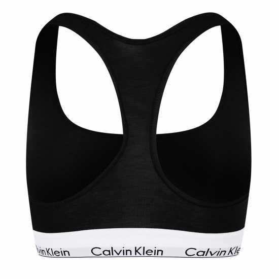 Дамско бельо Calvin Klein Modern Cotton Logo Bralette Черно Calvin Klein Modern Cotton Logo Bralette Черно Дамско бельо