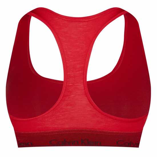 Calvin Klein Modern Cotton Logo Bralette Червено Дамско бельо