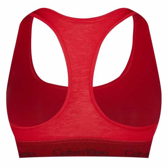 Calvin Klein Modern Cotton Logo Bralette Rouge Дамско бельо