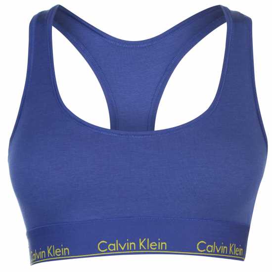 Calvin Klein Modern Cotton Logo Bralette Grape - Дамско бельо