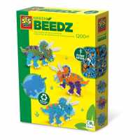 Beedz Triceratops Dino Green 1200 Iron-On Beads  Подаръци и играчки
