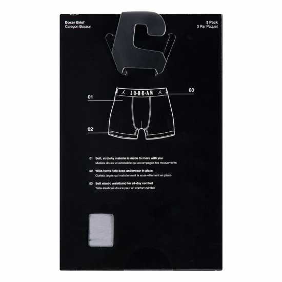 Air Jordan Kids Cotton Core Boxers Черно/Бяло 