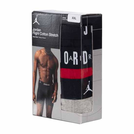 Air Jordan Cotton Core Boxers Черно/Сиво/Червено Air Jordan Cotton Core Boxers Черно/Сиво/Червено
