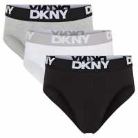 Dkny Mens Briefs Kelso Black/White/Gry 