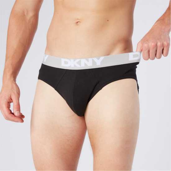 DKNY Mens Briefs Kelso Черно/Бяло/Сиво 
