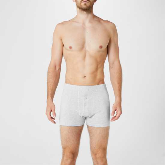 Donnay Men's Comfort-Fit Boxer Briefs 5-Pack Grey Multi Мъжко облекло за едри хора