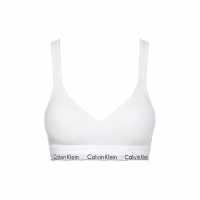 Calvin Klein Cotton Bralette Lightly Lined Бяло Дамско бельо