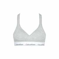 Calvin Klein Cotton Bralette Lightly Lined Сиво Дамско бельо