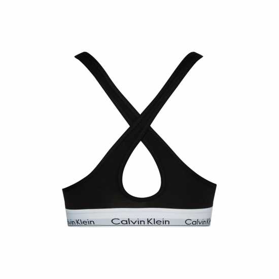 Calvin Klein Cotton Bralette Lightly Lined Black Дамско бельо
