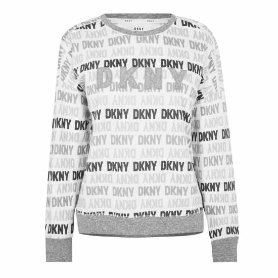 Dkny Logo Sweat And Jogger Set Multi Logo Дамски пижами