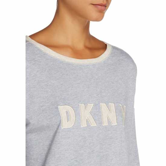 Dkny Logo Sweat And Jogger Set Grey Дамски пижами