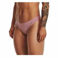 Under Armour 3 Pack Thongs Womens Pink Elixir Дамско бельо