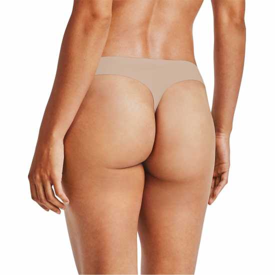 Under Armour 3 Pack Thongs Womens Black/Beige Дамско бельо