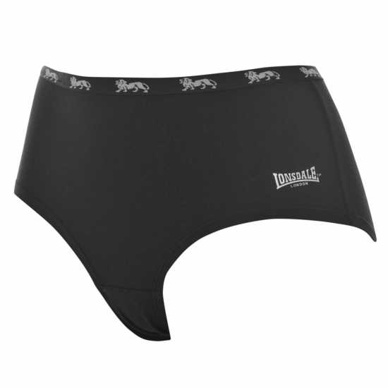 Lonsdale Дамски Слип Single Short Ladies Черно Дамско бельо