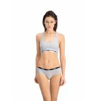 Puma 3 Pack Hipster Briefs Womens White/Grey Дамско бельо