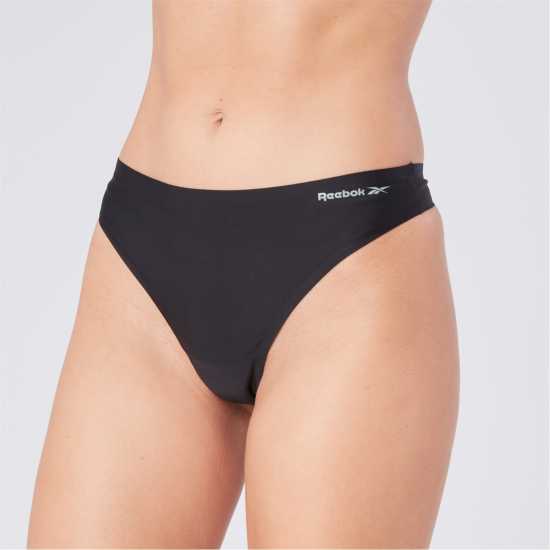 Reebok Womens 3 Pack Thongs Rae Reebok Womens 3 Pack Thongs Rae