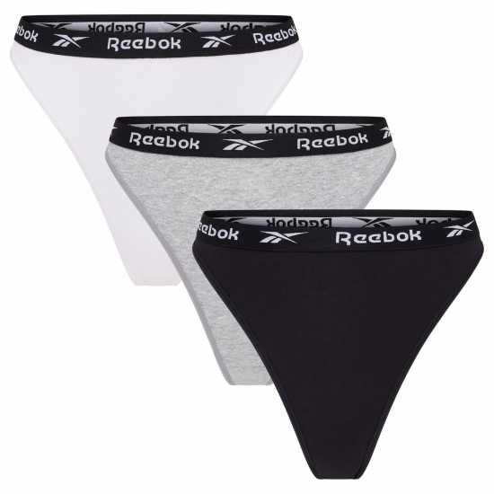 Reebok 3 Pack Womens Thong Lotty  