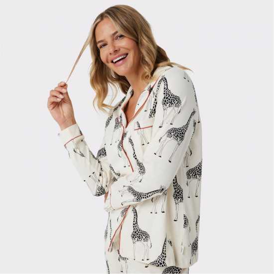 Дамски пижами Chelsea Peers Button Up Pyjama Set Chelsea Peers Button Up Pyjama Set Дамски пижами