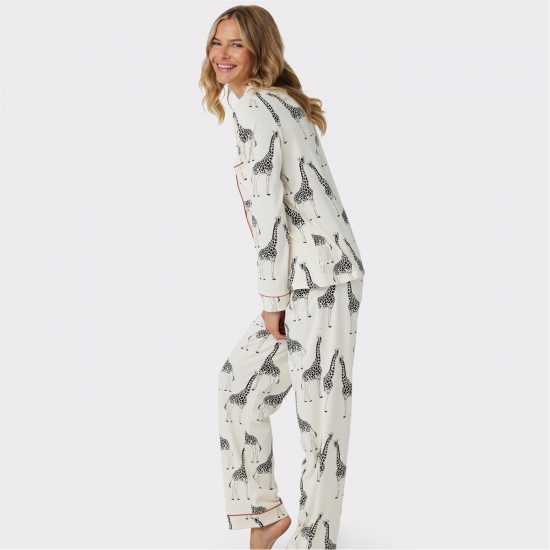 Дамски пижами Chelsea Peers Button Up Pyjama Set Chelsea Peers Button Up Pyjama Set Дамски пижами