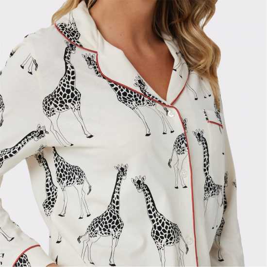 Дамски пижами Chelsea Peers Button Up Pyjama Set Chelsea Peers Button Up Pyjama Set Дамски пижами