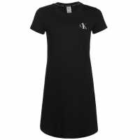 Calvin Klein Тениска One Jersey Night Shirt Black 001 Дамски пижами