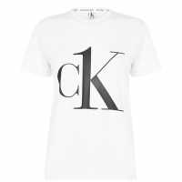 Тениска Calvin Klein One Cord Crew T Shirt Wht/Blk 7UM Дамско облекло плюс размер