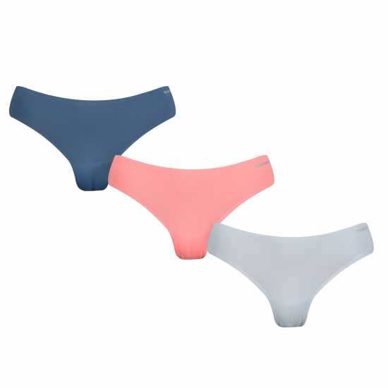 Reebok 3 Pack Suki Briefs Womens Blue/Coral Дамско бельо