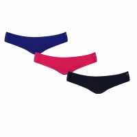 Reebok 3 Pack Suki Briefs Womens Cobalt/Pink Дамско бельо