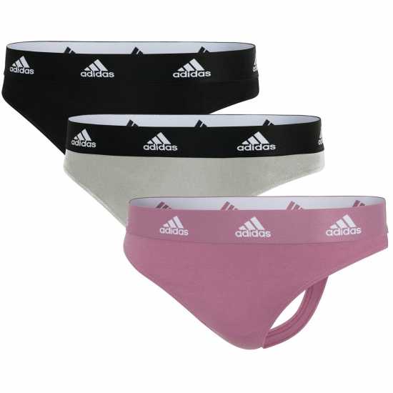 Дамско бельо Adidas Thong (3Pk) Ld99 Assorted Adidas Thong (3Pk) Ld99 Assorted Дамско бельо