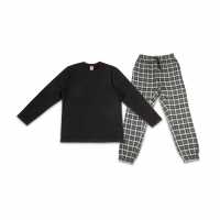 Soulcal Family Pyjama Set Junior Black/Grey Детски пижами