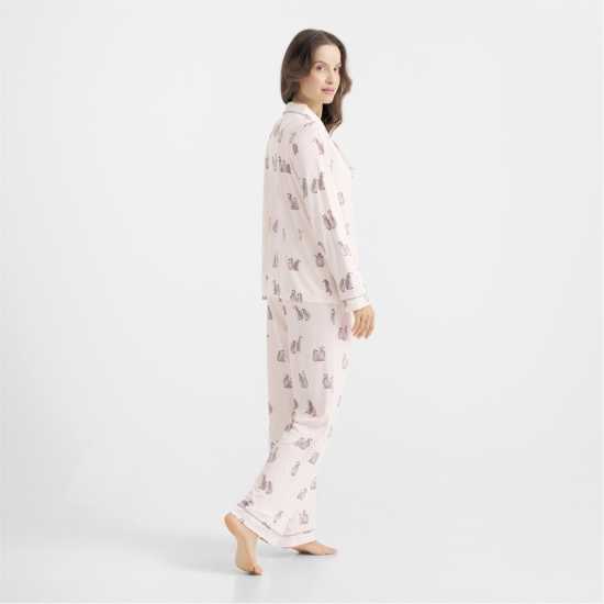 Chelsea Peers Women's Long Sleeve Pyjama Sets Бели пингвини Chelsea Peers Women's Long Sleeve Pyjama Sets Бели пингвини