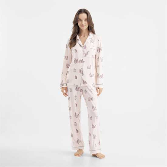 Chelsea Peers Women's Long Sleeve Pyjama Sets Бели пингвини Chelsea Peers Women's Long Sleeve Pyjama Sets Бели пингвини