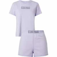 Calvin Klein Short Set Lilac Дамски пижами