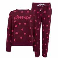 Dkny Fleece Jogger Pyjama Set  Дамски пижами