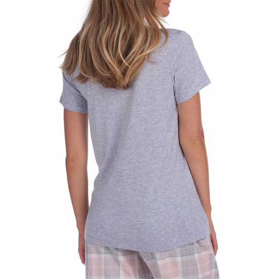 Barbour Edie T-Shirt Light Grey Marl Дамски пижами