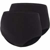 Mama Cotn Pants 2 Pk Ld62 Black/Black 
