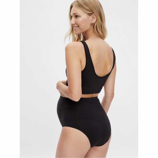 Mama Cotn Pants 2 Pk Ld62 Black/Black 