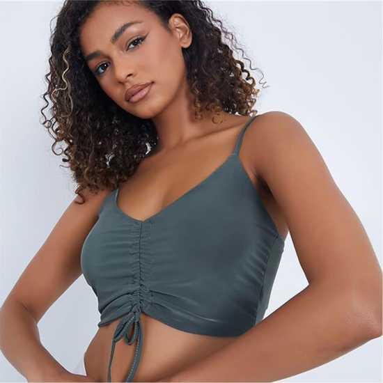 Slinky Ruched Front Cami Strap Sleeveless Bralet  Дамско бельо