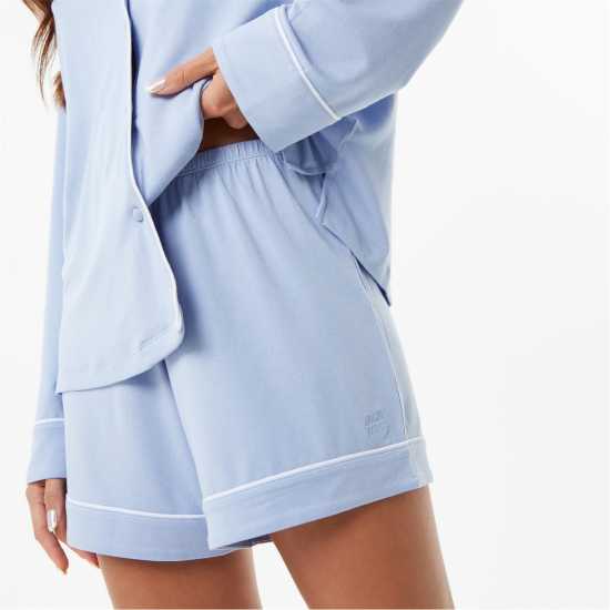 Modal Sleep Short Soft Blue Дамско облекло плюс размер