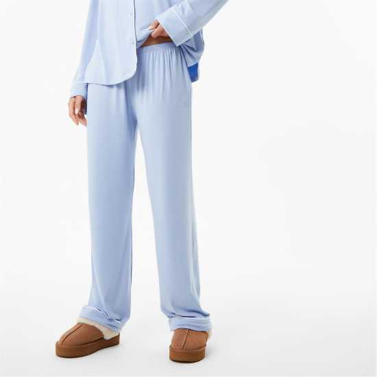 Modal Sleep Trousers Soft Blue Дамско облекло плюс размер